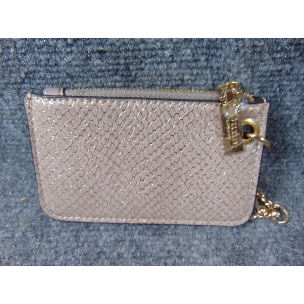 Dune‎ London Satchel Bag Taupe Snakeskin Metallic Crossbody Pouch FLAW READ